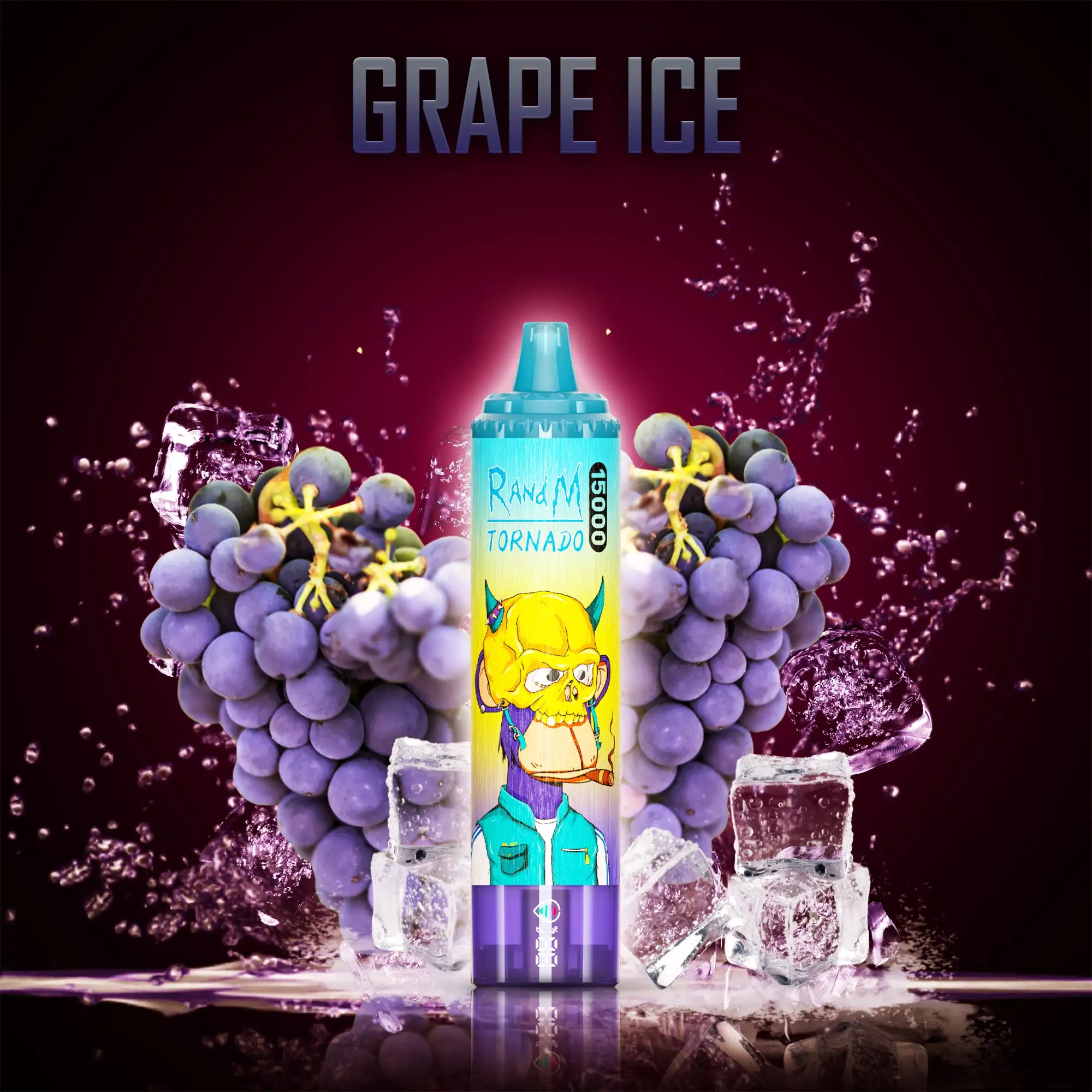 Fumot Tornado 15000 Puffs - Grape Ice