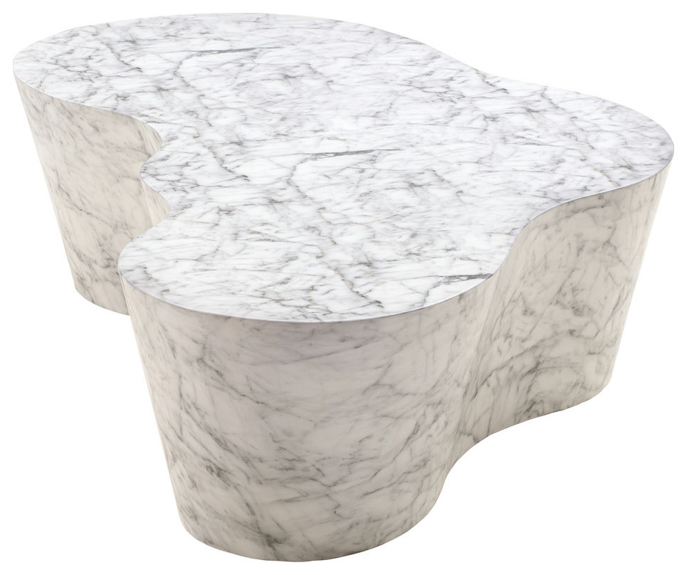 TOV Furniture Slab Marble Coffee Table   Traditional   Coffee Tables   by Beyond Design  ampMore  Houzz