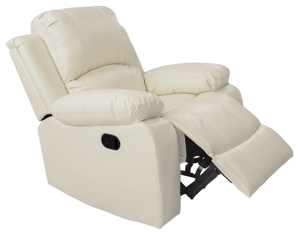 Manual Recliner Beige   Contemporary   Recliner Chairs   by Forest Grass  Houzz