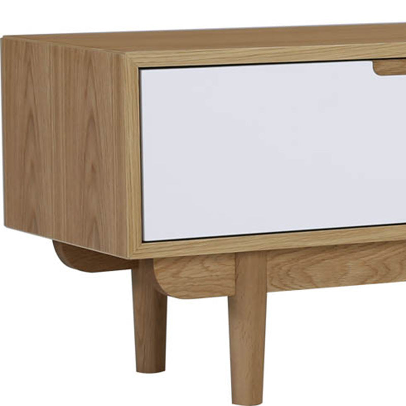 NAKULA Entertainment TV Unit 185.5cm - Natural & White