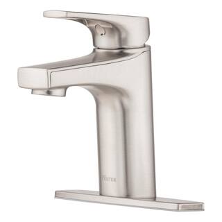 Pfister Ferris Single Hole Single-Handle Bathroom Faucet in Spot Defense Brushed Nickel LF-042-FERGS