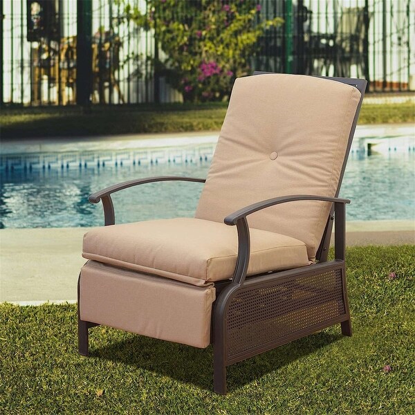 Patio Recliner Chair with Cushions