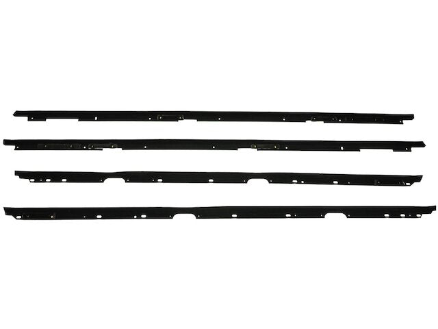 Door Window Belt Weatherstrip - 4 Piece - without Molding - Compatible with 1982 - 1992 Pontiac Firebird 1983 1984 1985 1986 1987 1988 1989 1990 1991