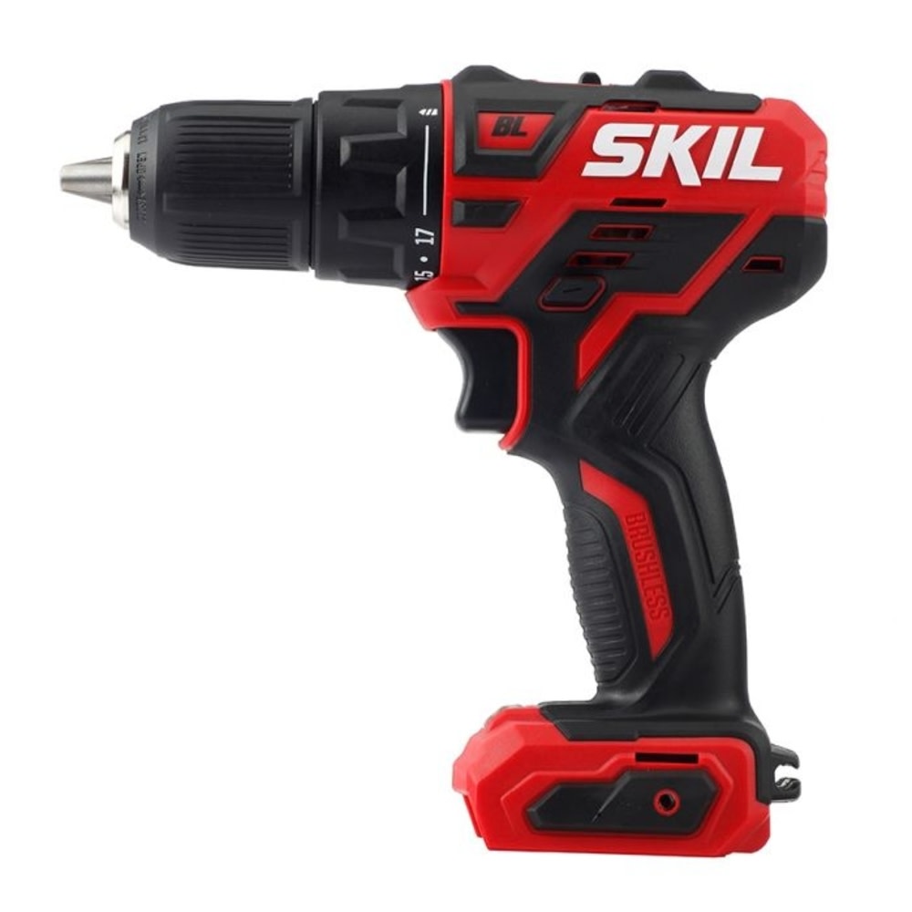 SKIL 3-Tool Kit: PWRCore 12 Brushless 12V 1/2 Inch Cordless Drill Driver， Oscillating MultiTool and Area Light， Includes 2.0Ah Lithium Battery and Standard Charger