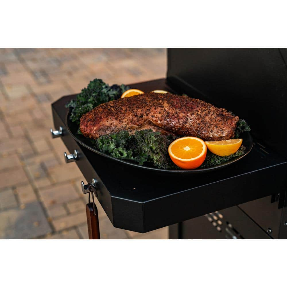 Nexgrill Oakford 1150 3-Burner Plus Offset Smoker Charcoal and Propane Combo Grill in Black 810-0072