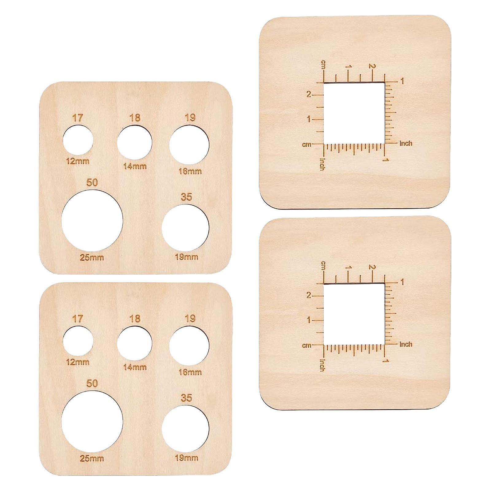 4pcs Knitting Gauge Rulers Portable For Engineers Architects Knitting Lovers