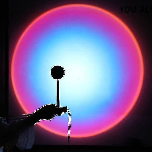 16 Colors Sunset Lamp Rgb App Remote Control Atmosphere Projection Led Night Light For Home Bedroom