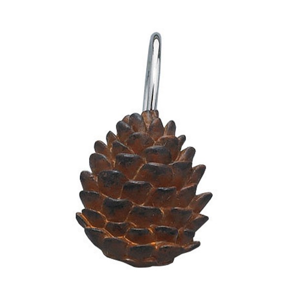 Park Designs Pinecone Shower Curtain Hook Set Of 12