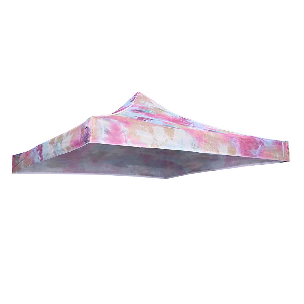 Yescom 10x10 Replacement Canopy Tie-dyed Pink (9.6'x9.6')