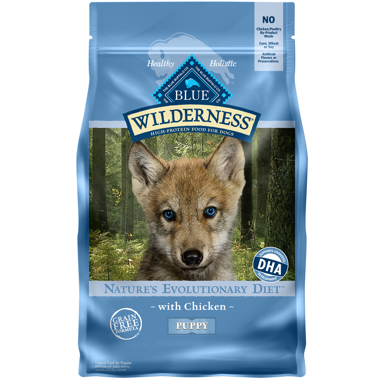 Blue Buffalo Wilderness Grain-Free Chicken Recipe Puppy Dry Dog Food