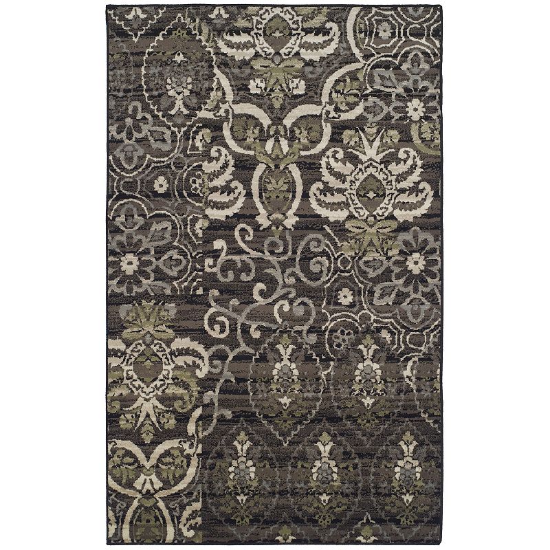 SUPERIOR Caldwell Modern Floral Damask Indoor Area Rug