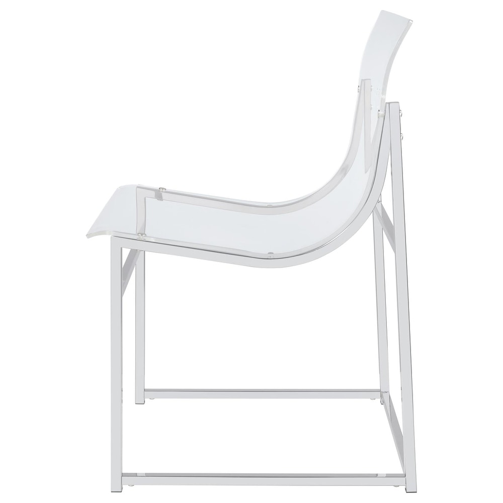 Coaster Furniture Acrylic Dining Side Chair Clear And Chrome