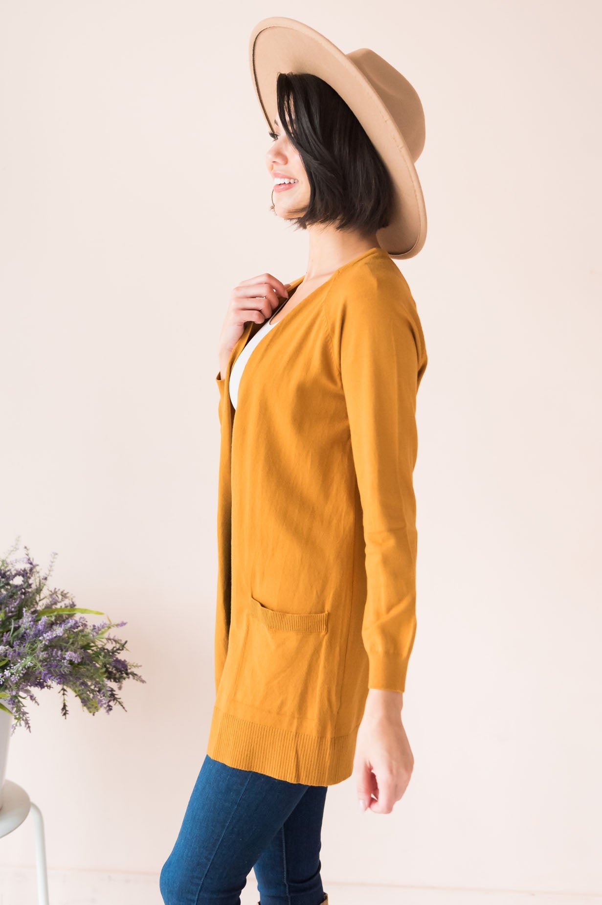 Keep Me Stylish Modest Front Pocket Cardigan