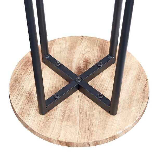 Taomika， Modern Bar Stools， Round Bar Chairs-Set of 2