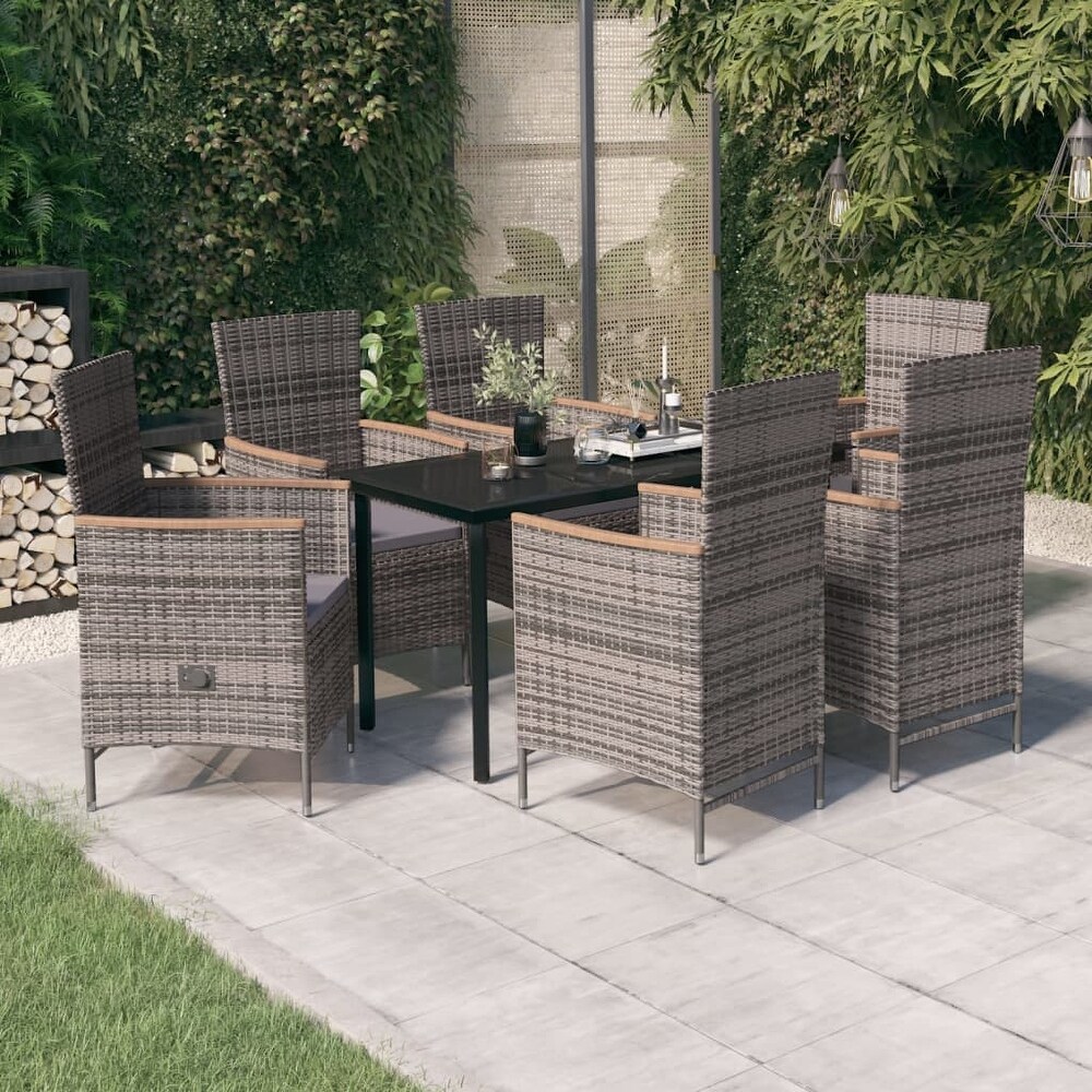 vidaXL Patio Dining Set 3/5/7 Piece Multi Colors 31.5\