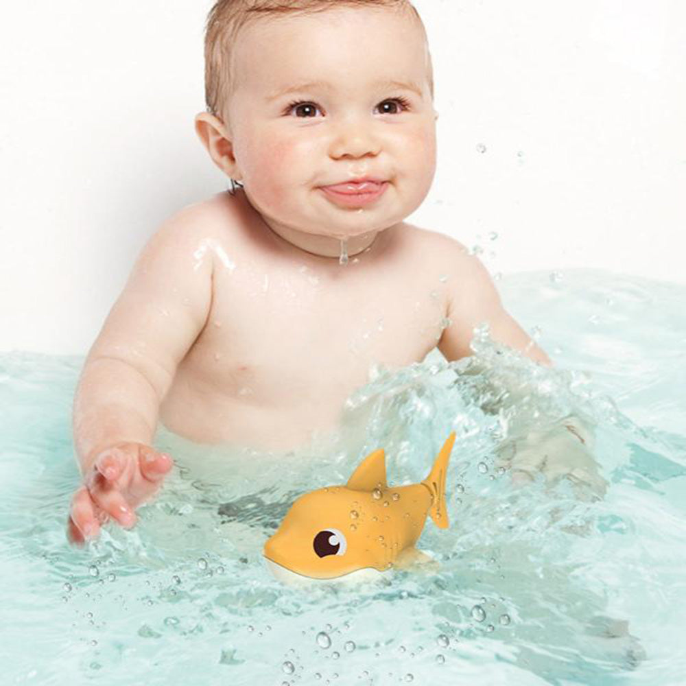 muxika Baby Bath Toys Shark Wagging Tail Rotating Device Bathtub Shower Toys for Toddlers Kids Boys Girls Pool Bathroom Toy