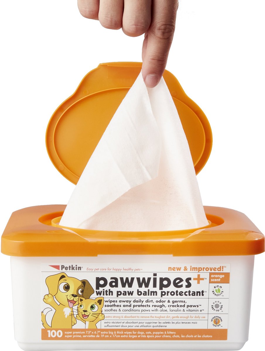 Petkin Dog and Cat Paw Wipes