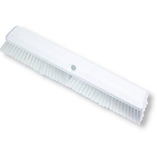 CFS Brands Sparta 18 in. White Polypropylene Push Broom Head (12-Pack) 41890EC02