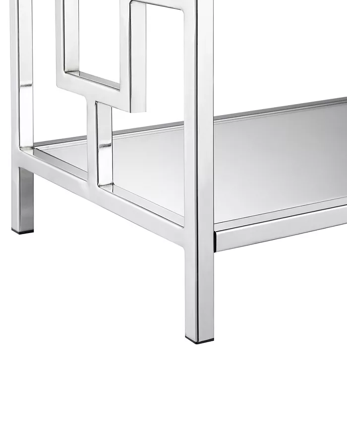 Convenience Concepts Town Square 1 Drawer Mirrored Console Table