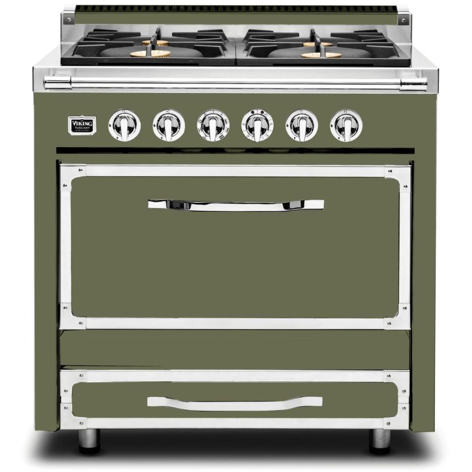 Viking 36-inch Freestanding Dual Fuel Range with 4 Burners TVDR361-4BCY