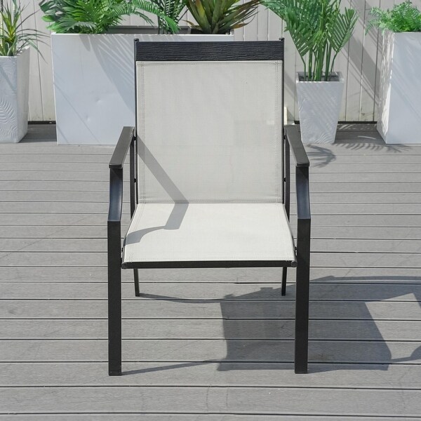 Outdoor 7Piece Iron Rattan Dining Set (You can choose one set or a single piece)