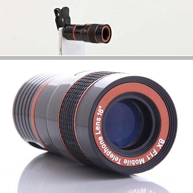 Telephoto Pro Clear Image Lens Zooms 8 Times Closer! For All Smart Phones and Tablets With Camera