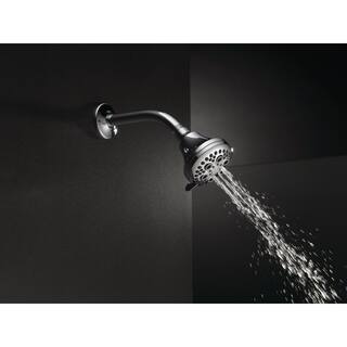 Delta 5-Spray Patterns 1.75 GPM 3.38 in. Wall Mount Fixed Shower Head in Chrome 52634-18-PK