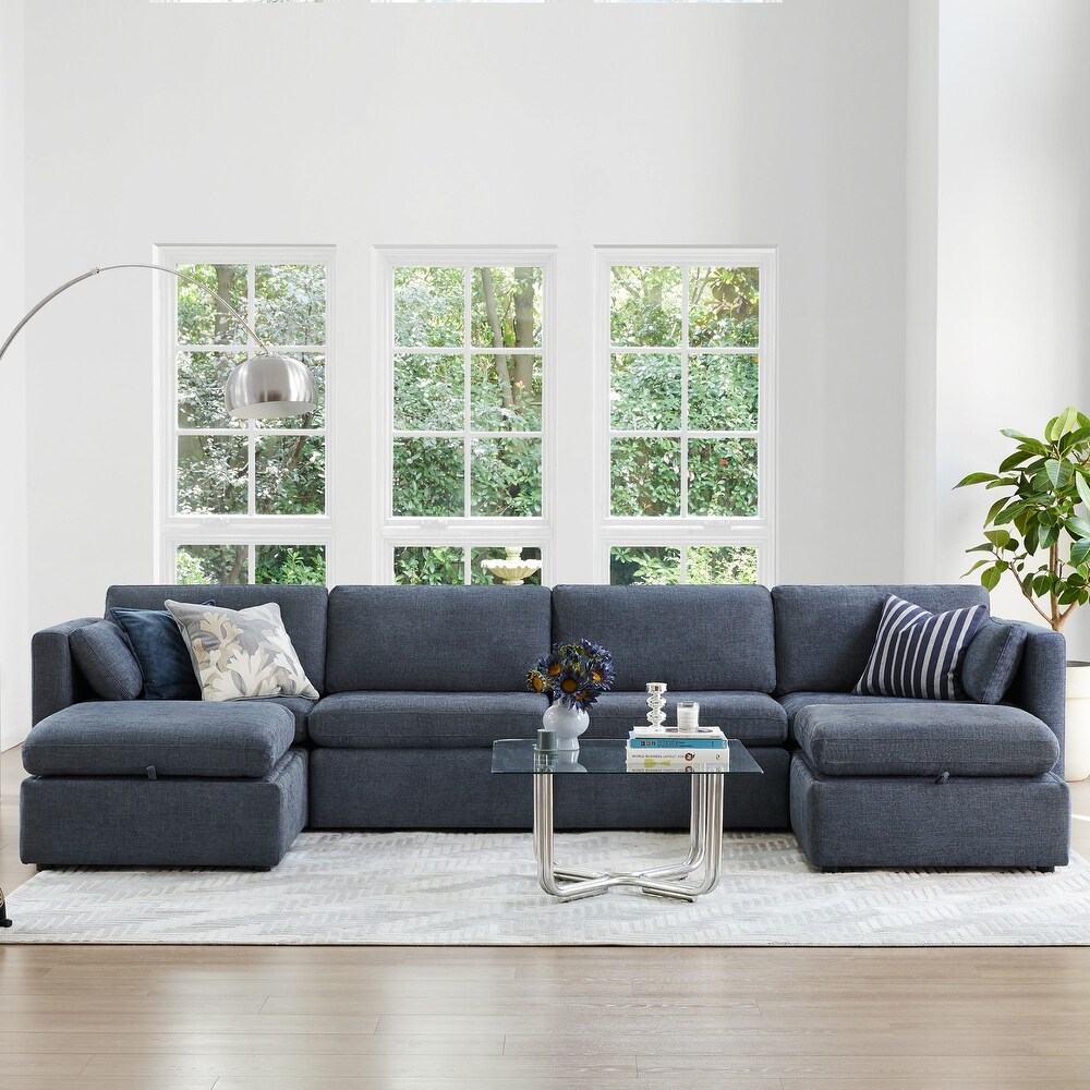 Celia Oversized Modular Sectional Fabric Sofa Set