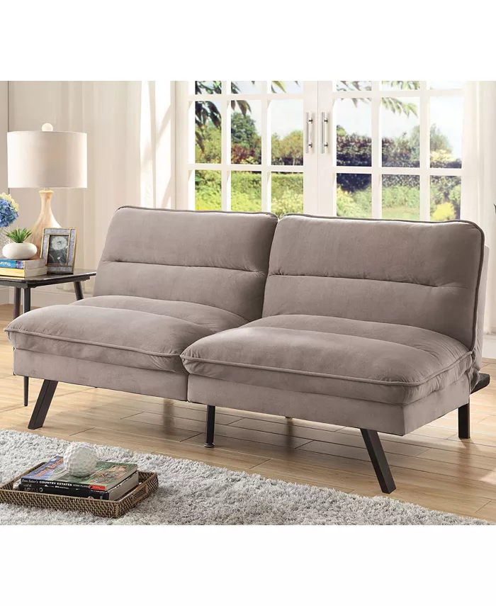 Furniture of America Cedra Upholstered Futon Sofa