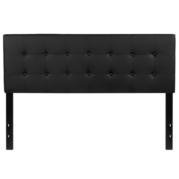 Button Tufted Upholstered Headboard - - 26960257