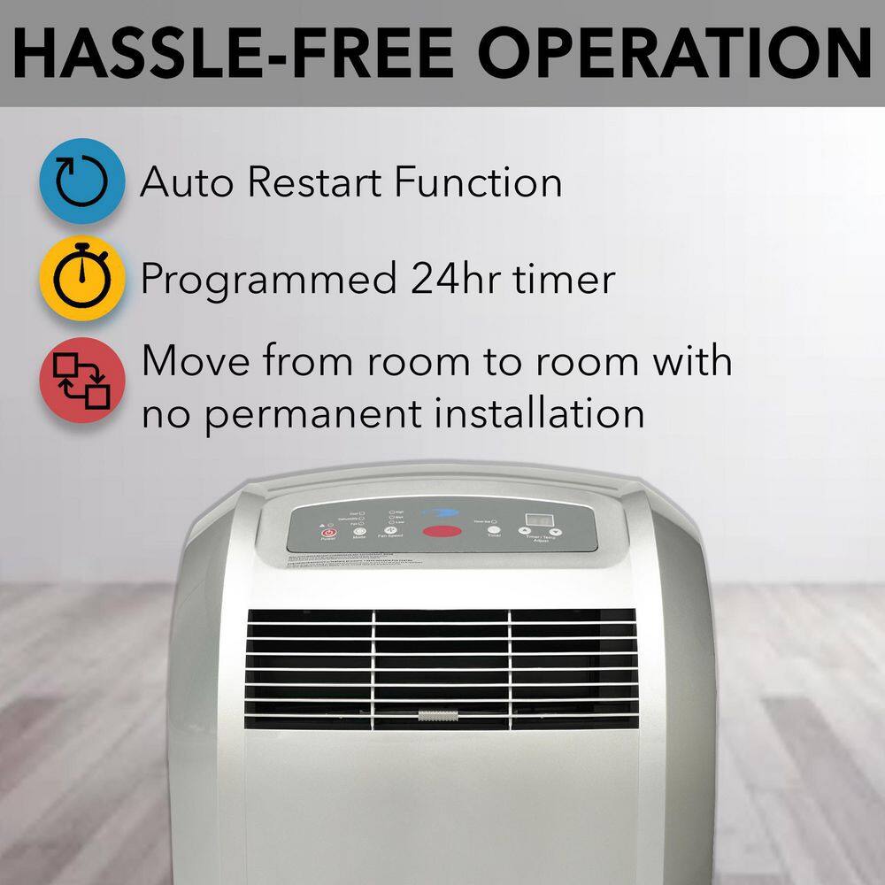 Whynter 12000 BTU Portable Air Conditioner with Dehumidifier and Remote ARC-12S