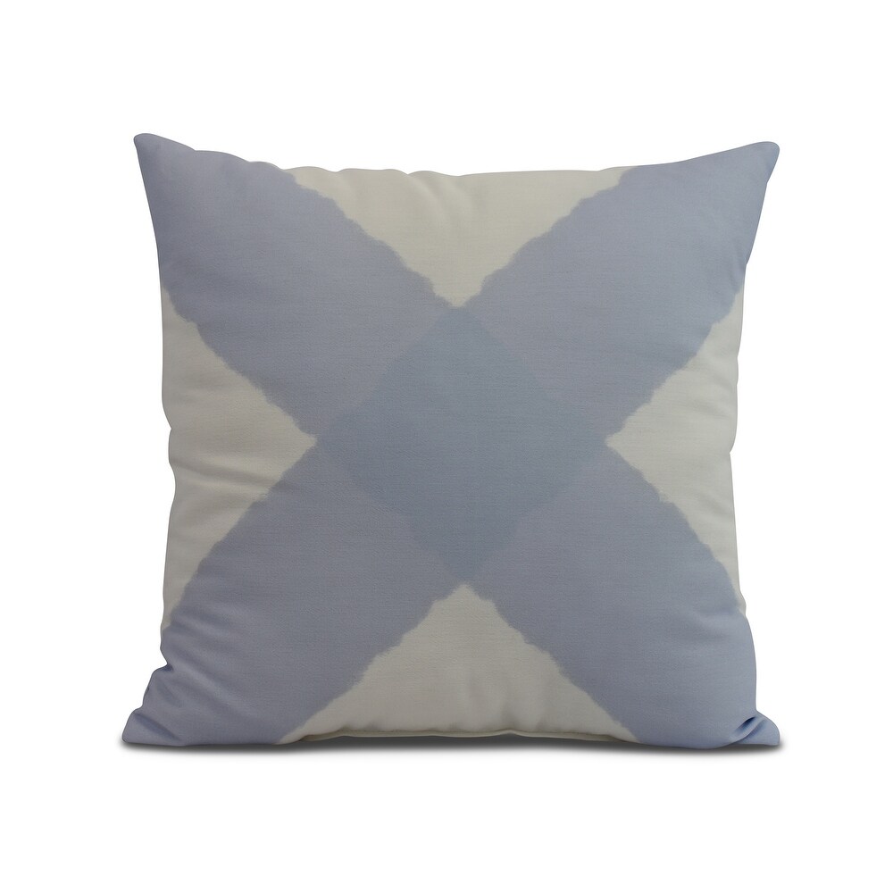 16 x 16 Inch X Marks the Spot Geometric Print Outdoor Pillow