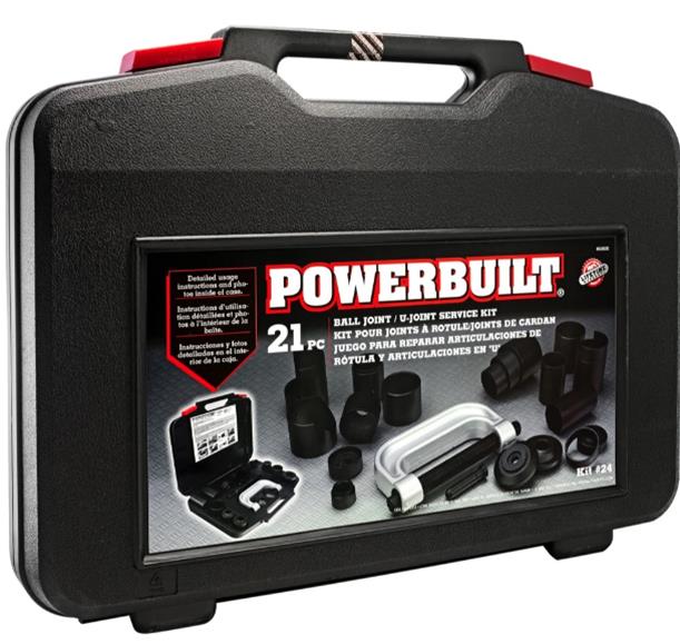 Powerbuilt Tools 648602 Powerbuilt 21-Piece Ball Joint and U-Joint Service Kits