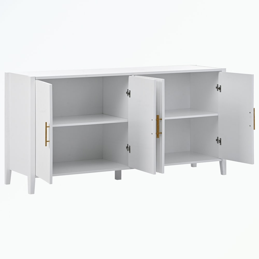 Storage Cabinet Sideboard Wooden Cabinet with Metal Handles