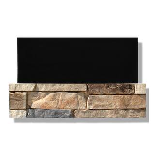 Silvermine Stone 6 in. x 24 in. Stone Veneer Ledgestone Flat Panel Dakota Sunset (Box of 8) DS-BL-XX-FL