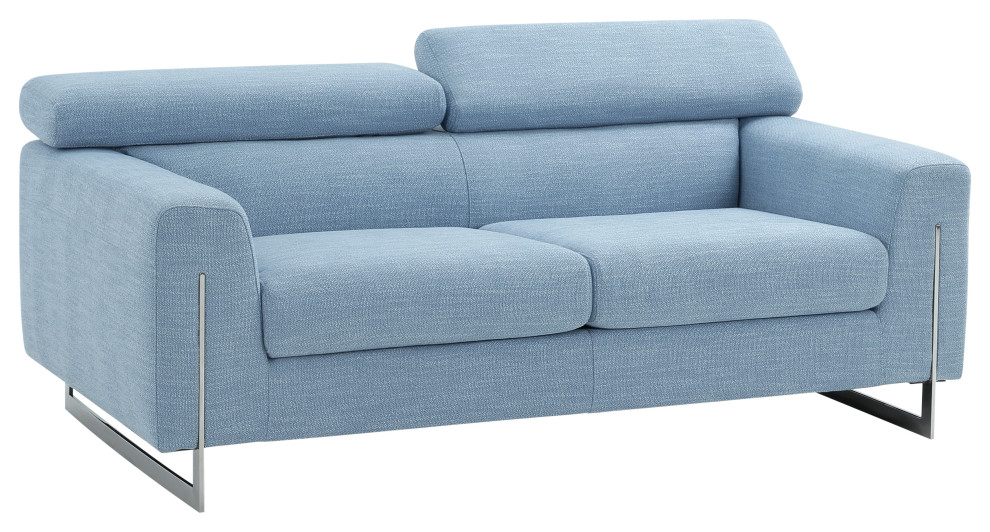 Pasargad Home Serena Modern Sofa (Blue Loveseat)   Contemporary   Sofas   by Kolibri Decor  Houzz