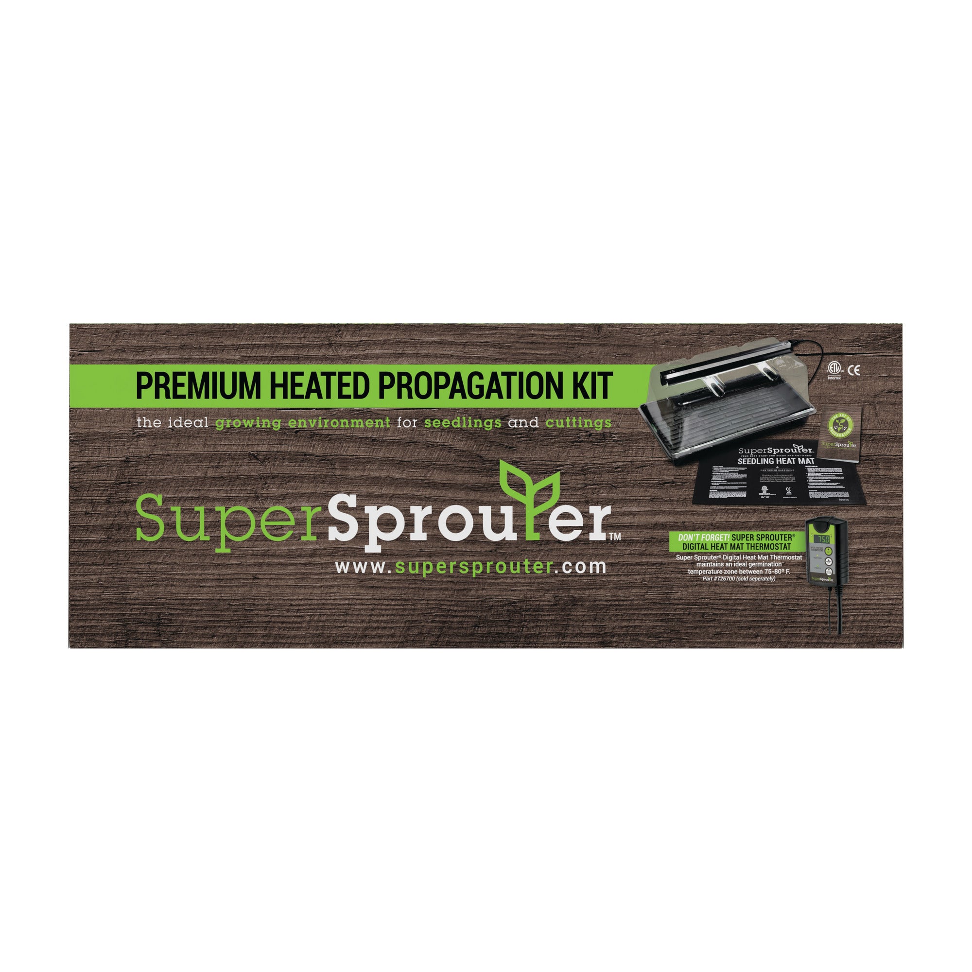 Super Sprouter Premium Heated Propagation Kit， For Seedlings and Cuttings