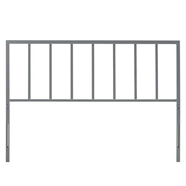 Kenvil Classic Full Size Grey Metal Headboard - - 31623742