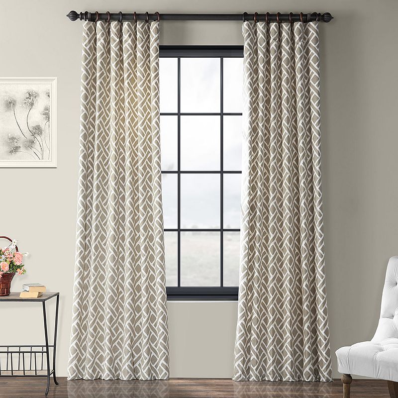 EFF 1-Panel Martinique Printed Window Curtain