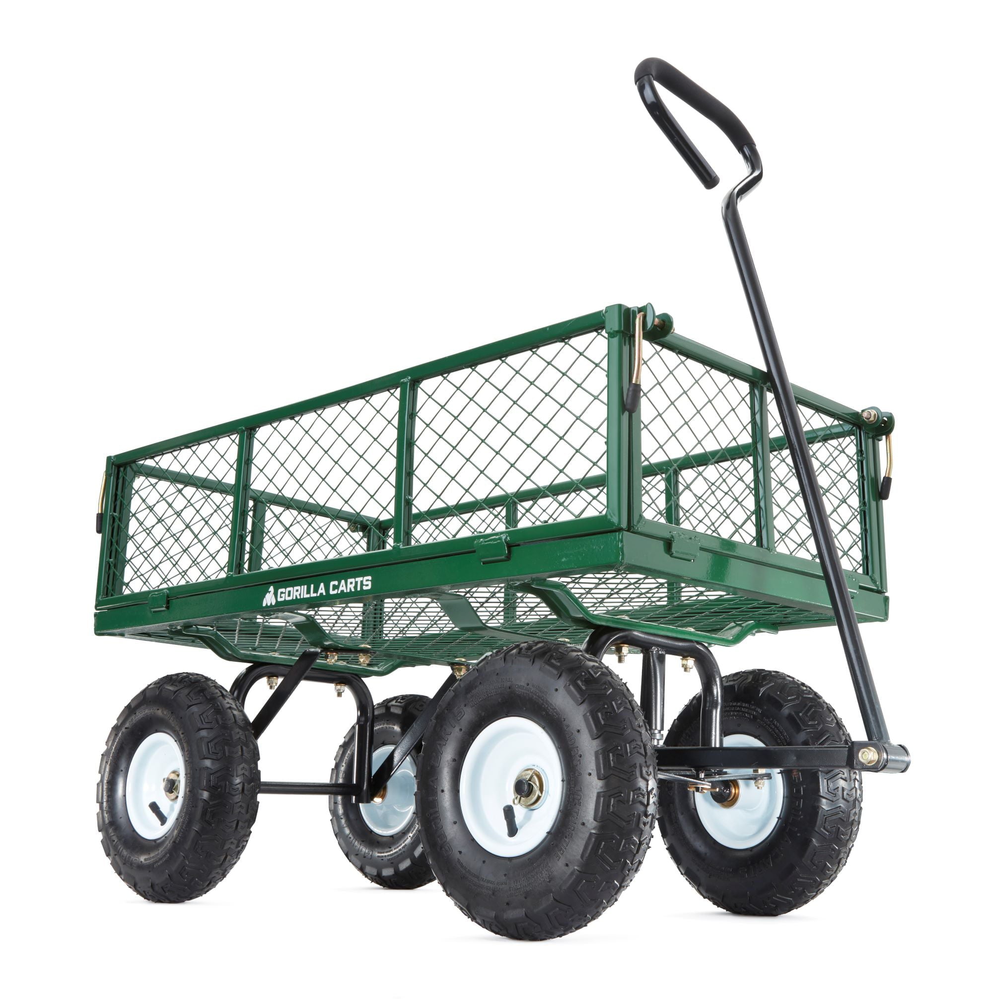 Gorilla Carts GOR400 400-lb. Steel Mesh Garden Cart with 10