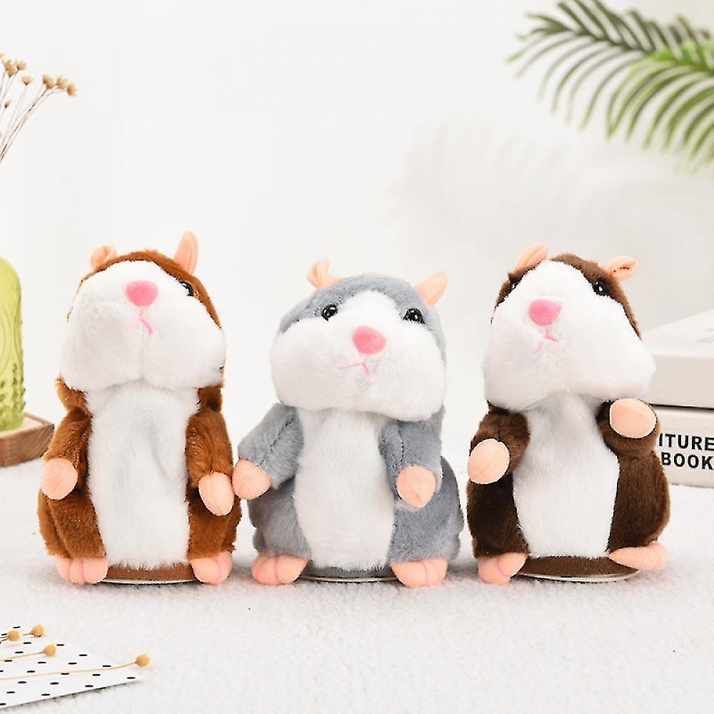 Electronic Talking Hamster Toy Animal Talking Toys Repeats What You Say Mimicry Pet Electronic Pet Talking Plush Buddy Mouse Talking Hamster Mouse Toy