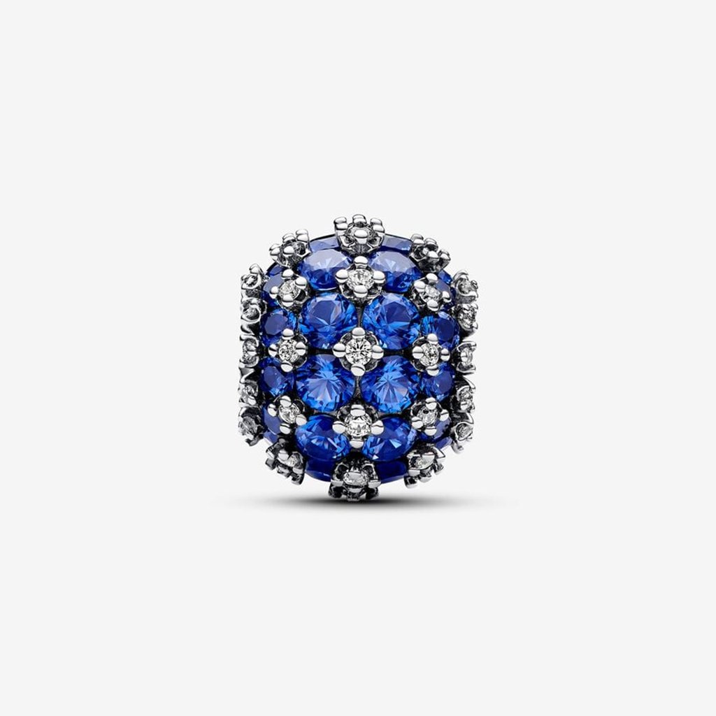 PANDORA  Sparkling Pavé Round Blue Charm