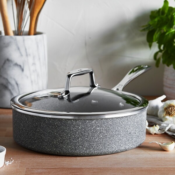 ZWILLING Vitale 3-qt Aluminum Nonstick Saute Pan with Lid - Gray