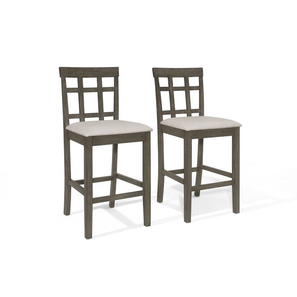 CraftPorch Simple Rustic Square 5 piece Counter Height Dining Set