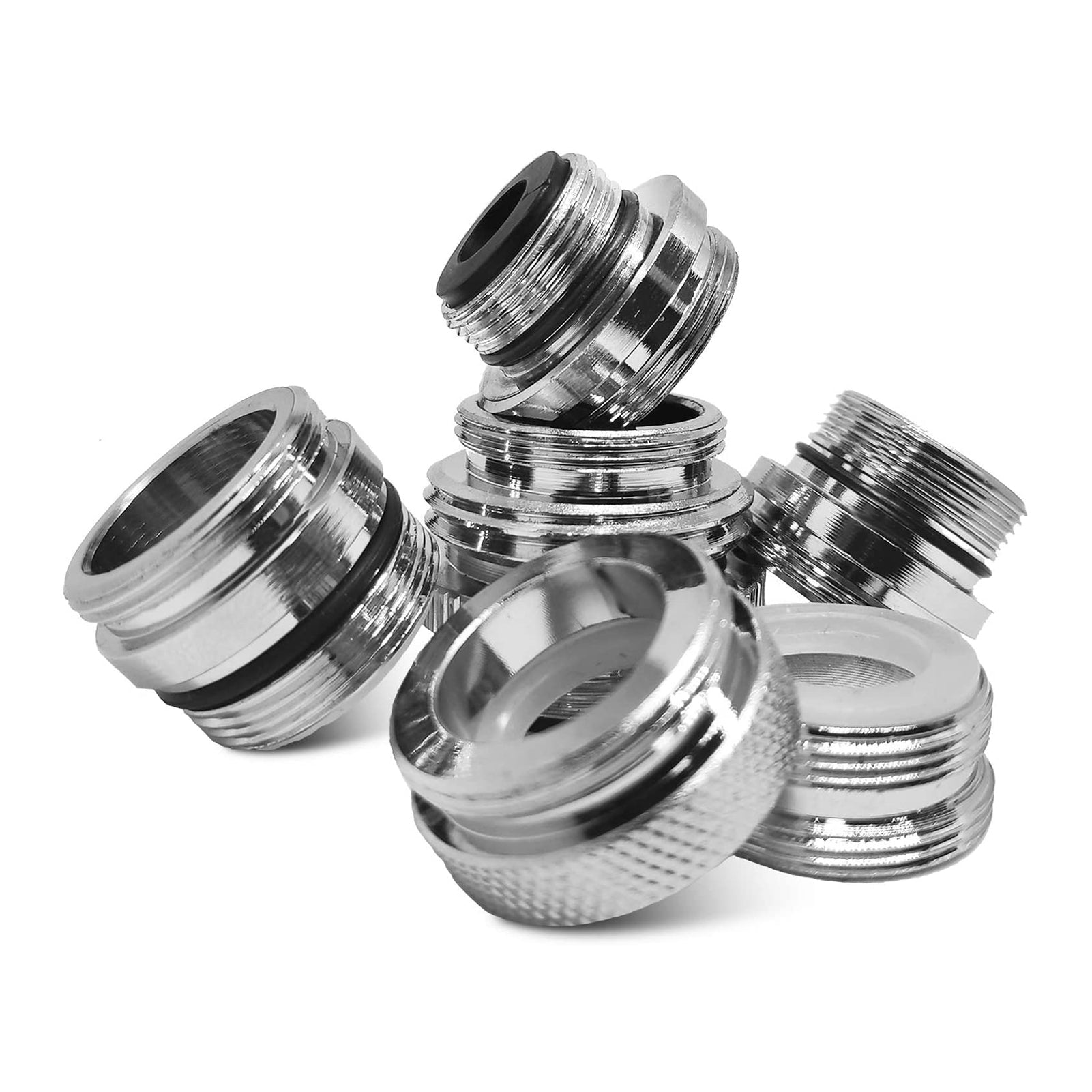 7Pcs Multiple Size Tap Hose Adapters Solid Brass Fit Removable Sink Aerators