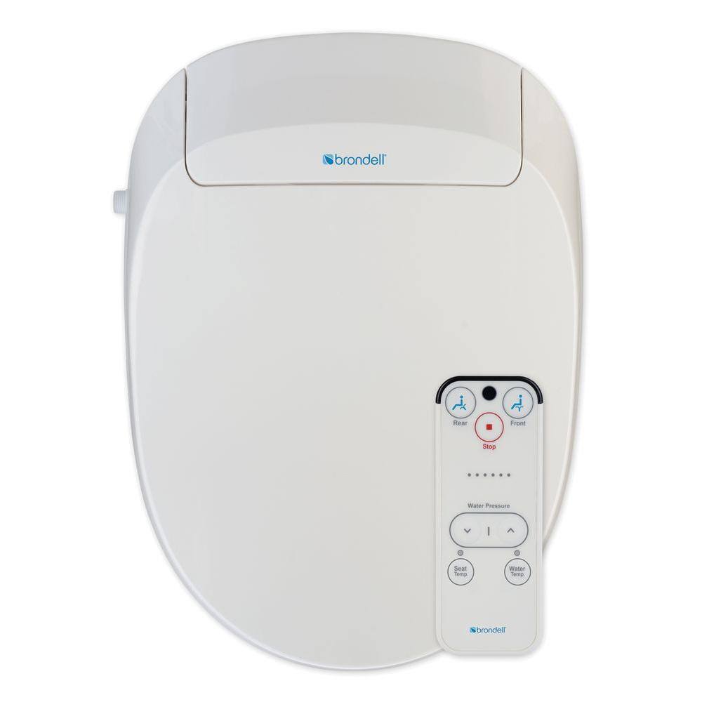 Brondell Swash 300 Advanced Electric Bidet Seat for Elongated Toilet in White S300-EW