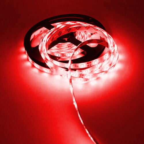 Wireless Waterproof LED Strip Light 16.4ft For Boat / Truck / Car/ Suv / Rv Red