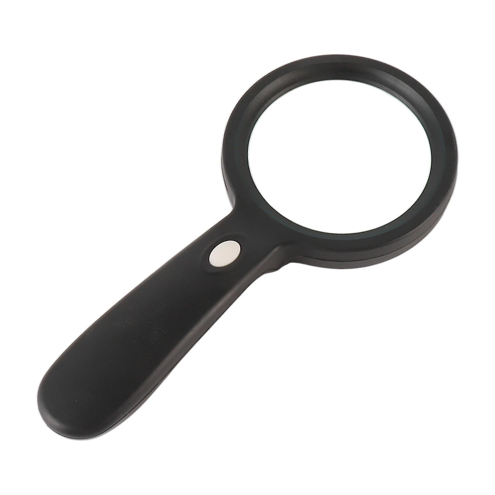 Magnifying Glass 10X Portable Handheld Magnifier with 12 LED Light for Seniors Reading Repairing Inspection