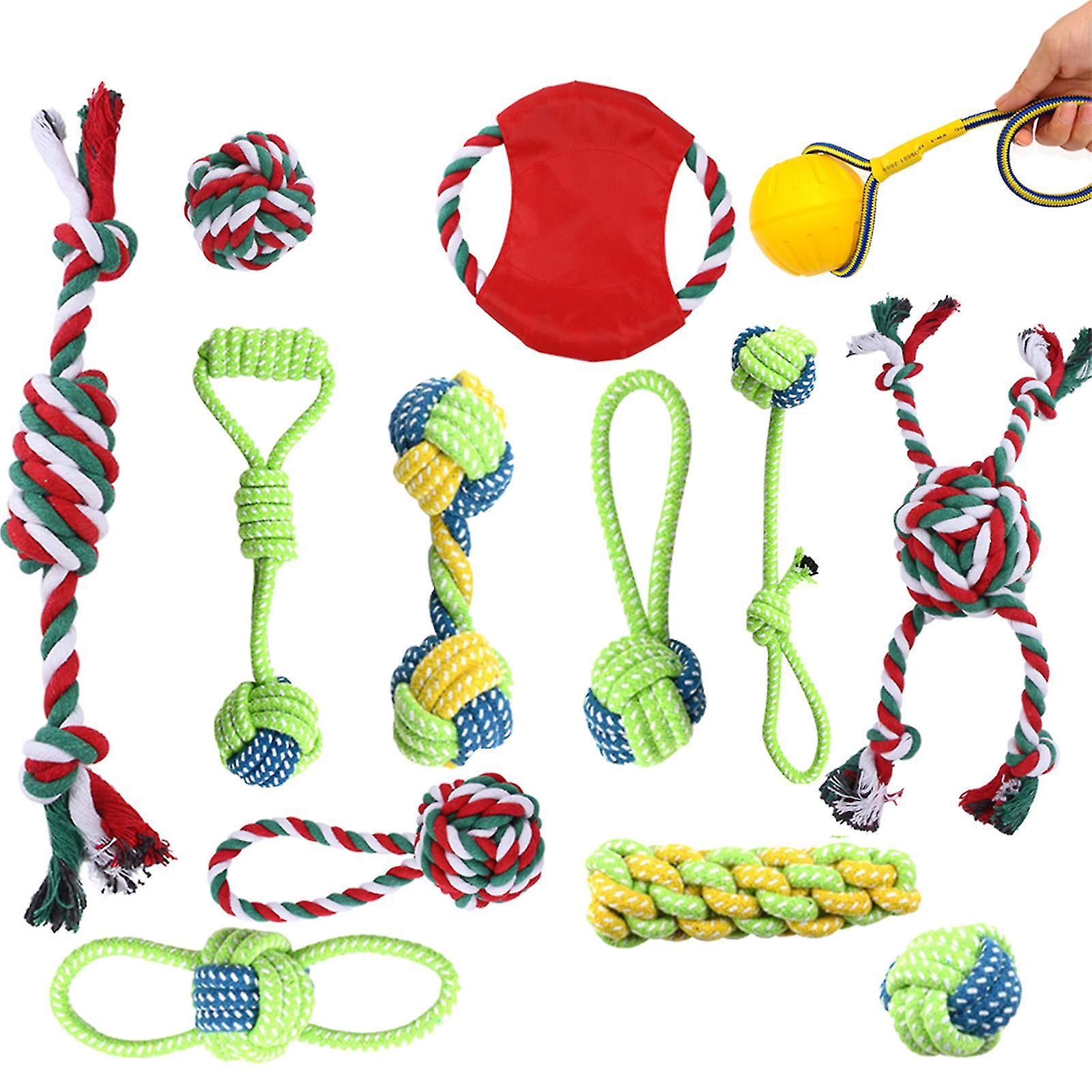 13 Pcs Luxury Tough Dogs Toys For Aggressive Chewers Super Cost-effective Gift