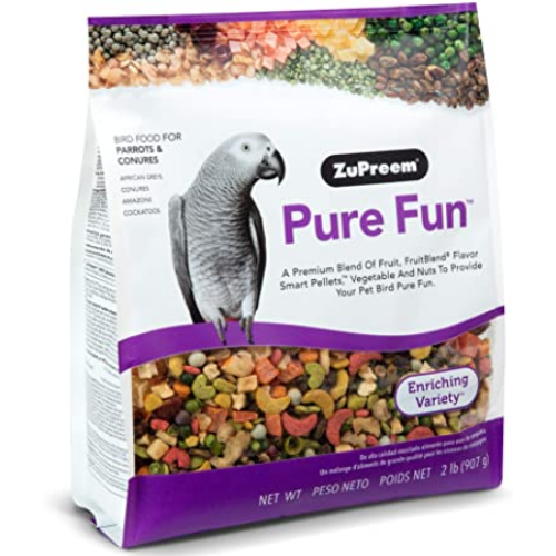 ZuPreme Pure Fun Bird Food for Parrots and Conures